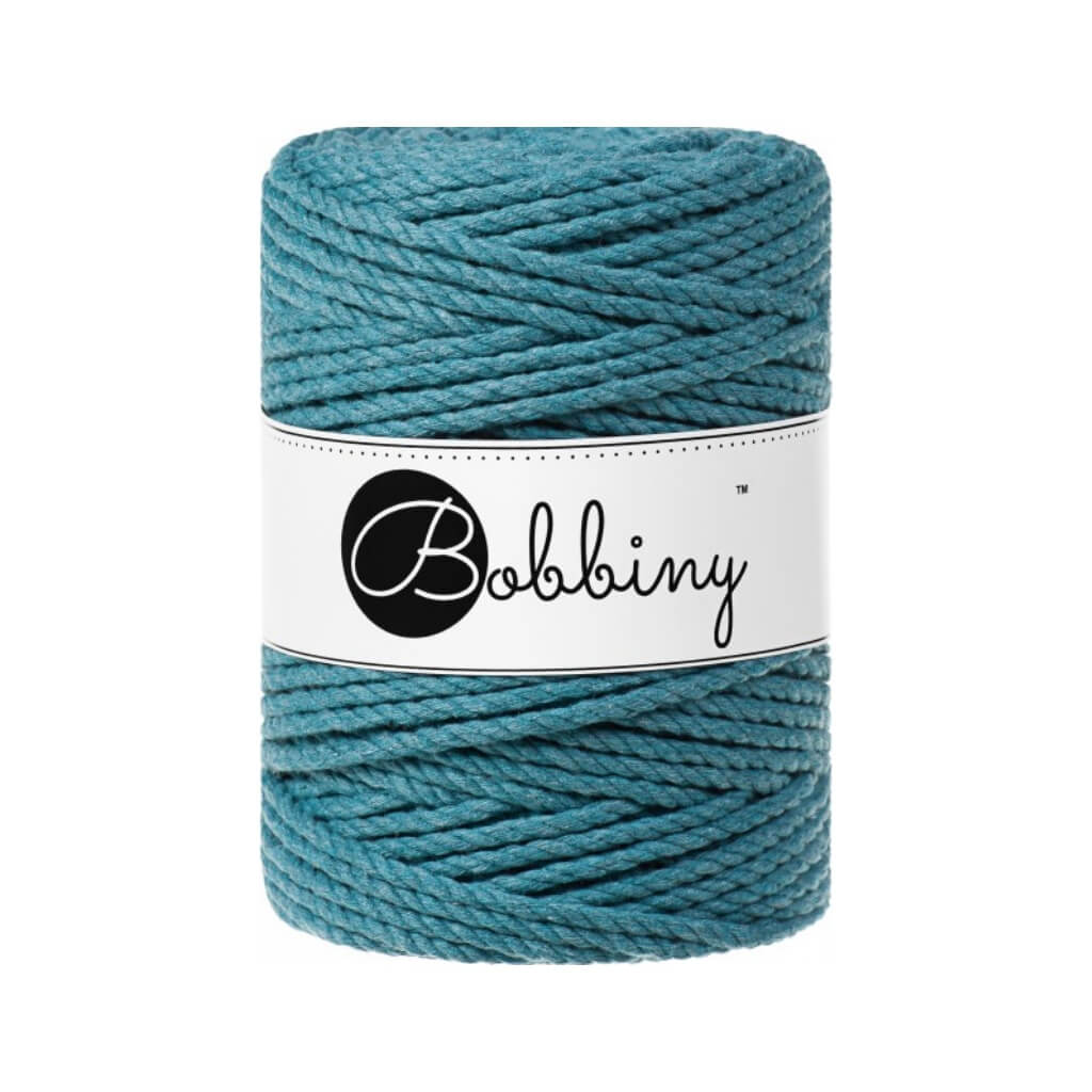 Bobbiny Makramee Teal Bobbiny Makramee Garn 5 mm x 100 m gedreht Lieblingsgarn
