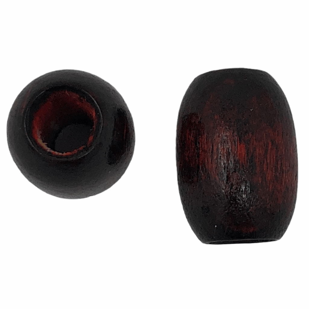 Meyco 12 Holzoliven 14x21 mm dunkelbraun Ø 6 mm bei bei bei bei Lieblingsgarn