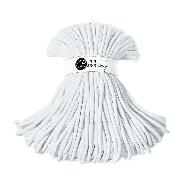 Bobbiny White Bobbiny 9mm Jumbo Kordel Lieblingsgarn