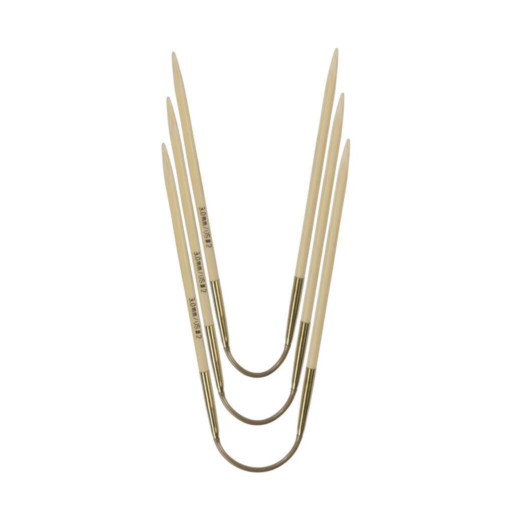 Addi addiCraSyTrio Bamboo Rundstricknadel 24 cm - 560-2 Lieblingsgarn