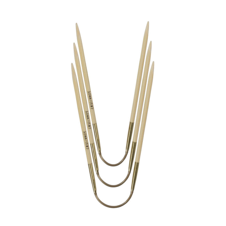 Addi addiCraSyTrio Bamboo Rundstricknadel 24 cm - 560-2 Lieblingsgarn