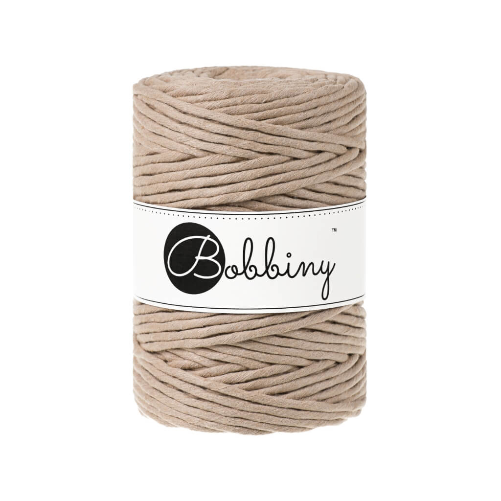 Bobbiny Sand Bobbiny Makramee Garn 5 mm x 100 m Lieblingsgarn
