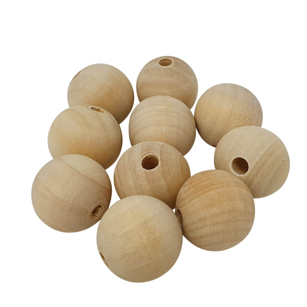 De Bondt B.V. De Bondt Makramee Holzperlen Ø 25 mm bei bei bei bei Lieblingsgarn