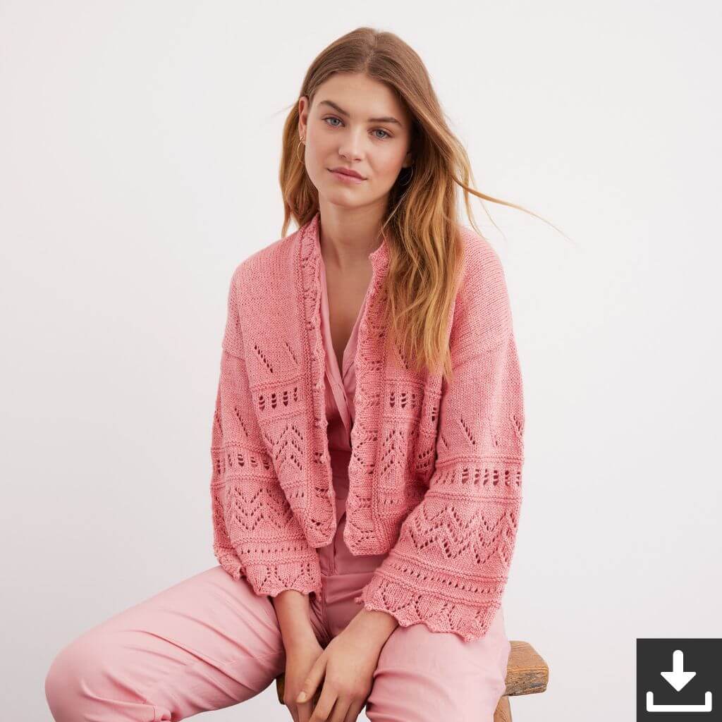 Lana Grossa Pattern Damen Cardigan Strickanleitung - Lana Grossa (PDF) bei bei bei bei Lieblingsgarn