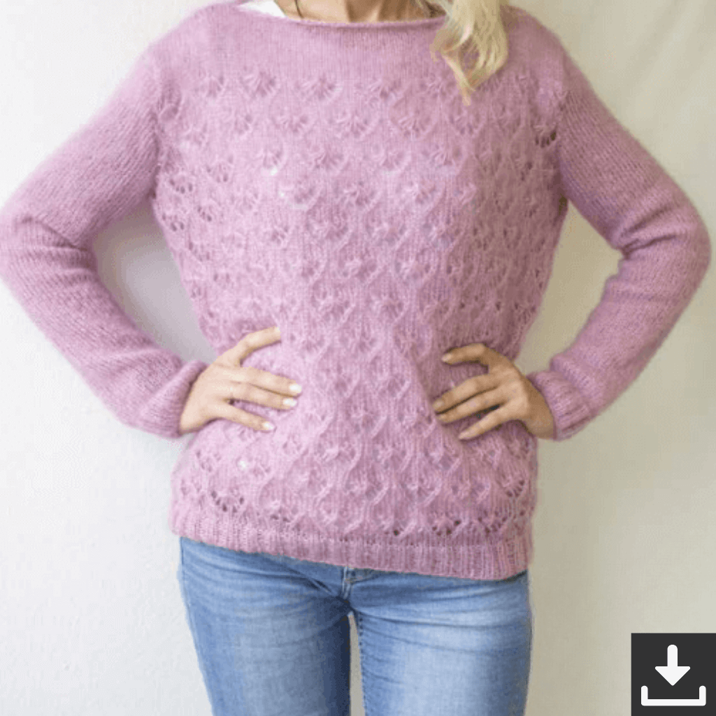 Pro Lana Pattern Pro Lana - Ajour Damenpulli Strickanleitung (PDF) bei bei bei bei Lieblingsgarn