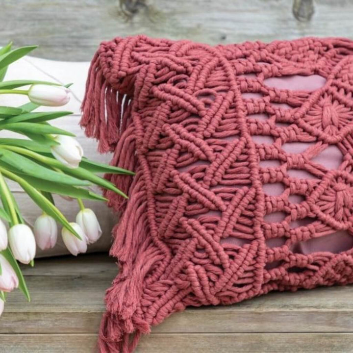 Durable Pattern Daring Diamonds Kissen Durable Rope (PDF) bei bei bei bei bei bei bei Lieblingsgarn