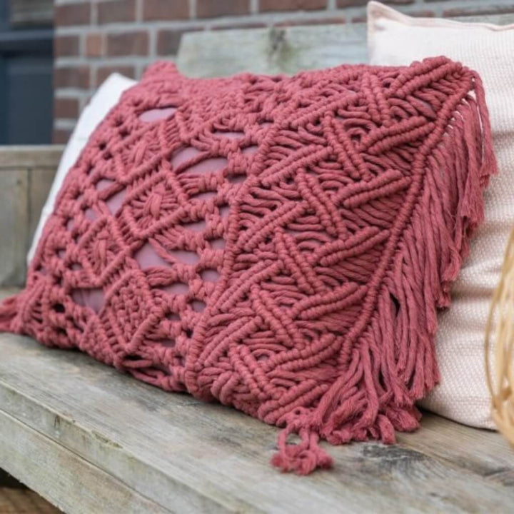Durable Pattern Daring Diamonds Kissen Durable Rope (PDF) bei bei bei bei bei bei bei Lieblingsgarn