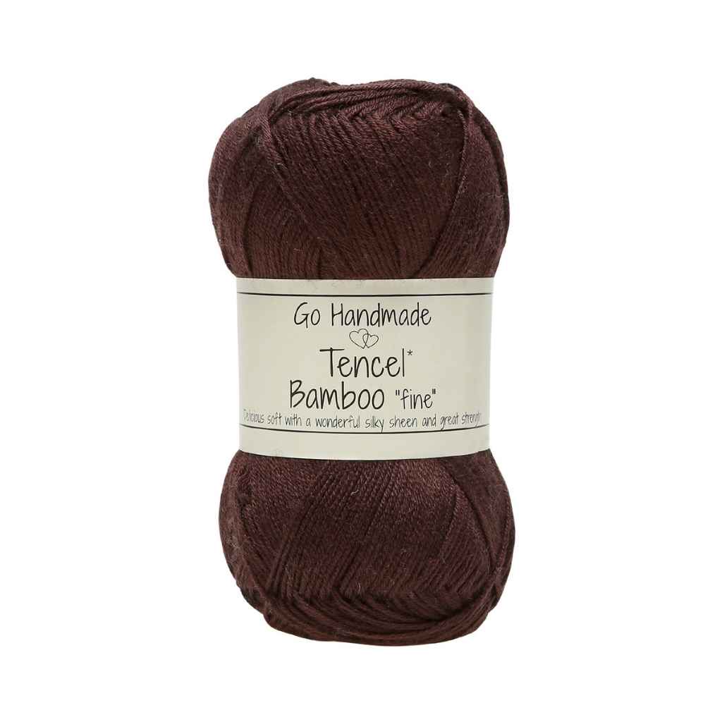 Go Handmade Tencel Bamboo "fine", Farbe Dark Brown – Bambus und Tencel bei Lieblingsgarn