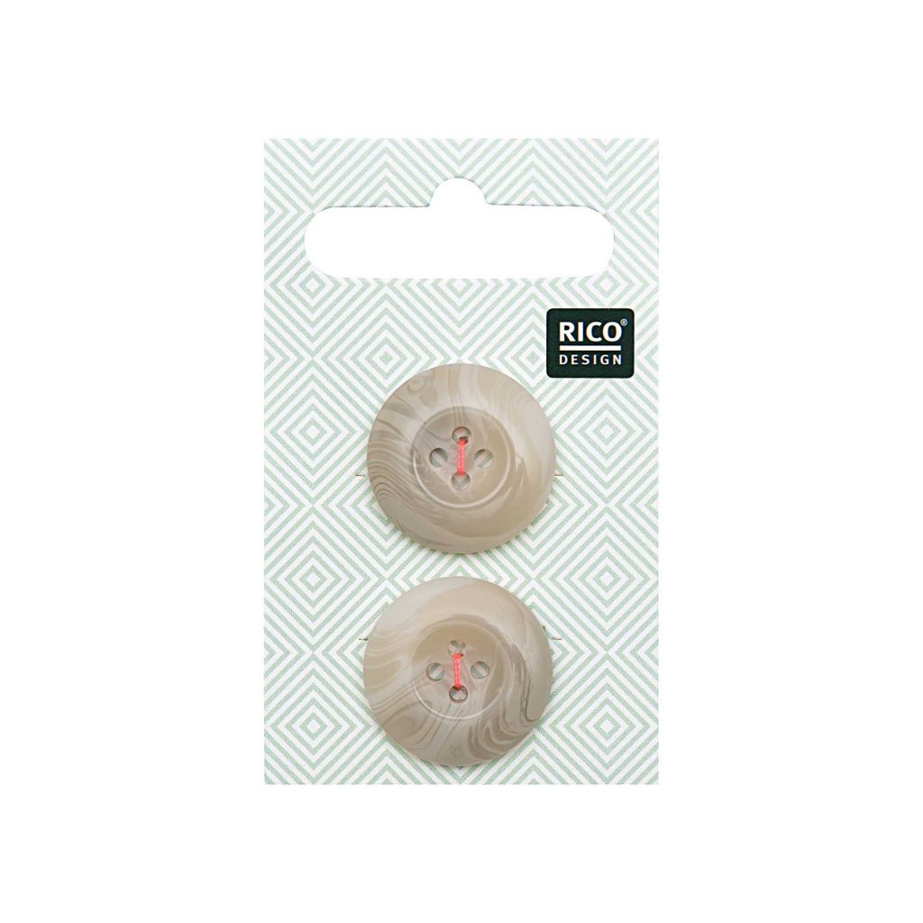 Rico Design Knöpfe strukturiert beige 2,2 cm bei bei bei bei Lieblingsgarn