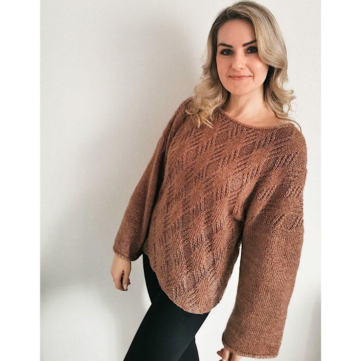 Rita Koch Damenpullover Diamond Cross Sweater Strickanleitung - Rita Koch bei bei bei bei Lieblingsgarn