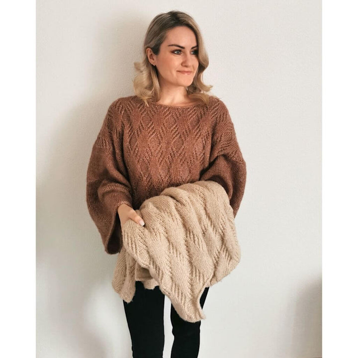 Rita Koch Damenpullover Diamond Cross Sweater Strickanleitung - Rita Koch bei bei bei bei Lieblingsgarn