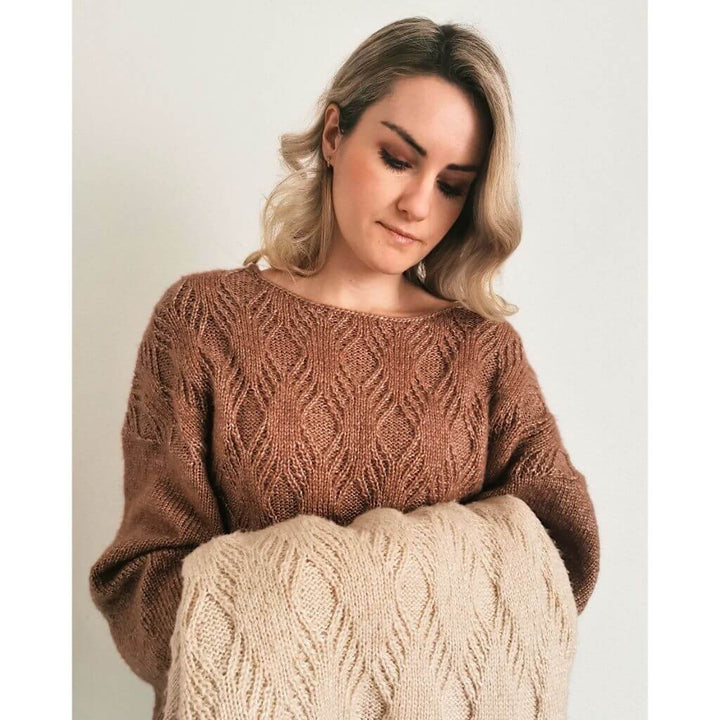 Rita Koch Damenpullover Diamond Cross Sweater Strickanleitung - Rita Koch bei bei bei bei Lieblingsgarn