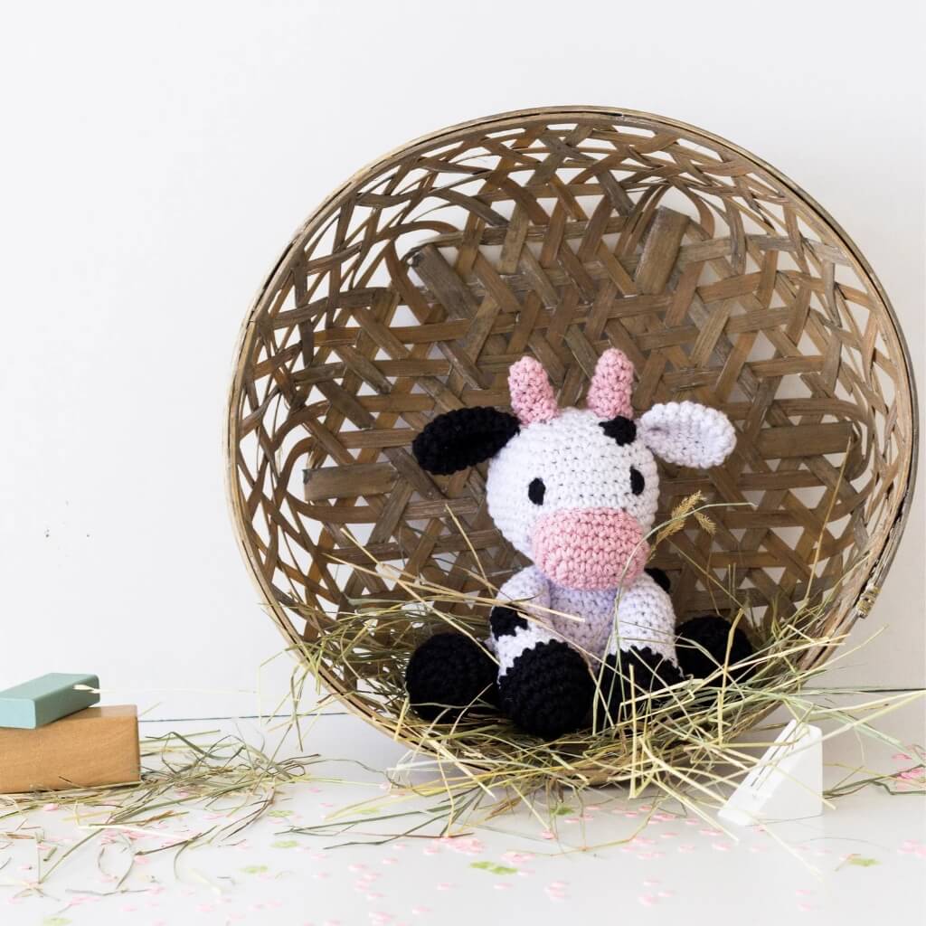 Hoooked Amigurumi Kuh Kirby Häkelset - Hoooked bei bei bei bei Lieblingsgarn