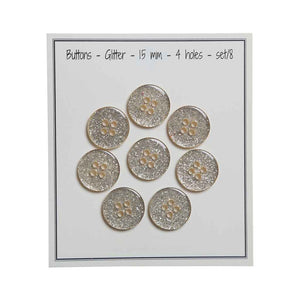Go Handmade Knöpfe Glitter