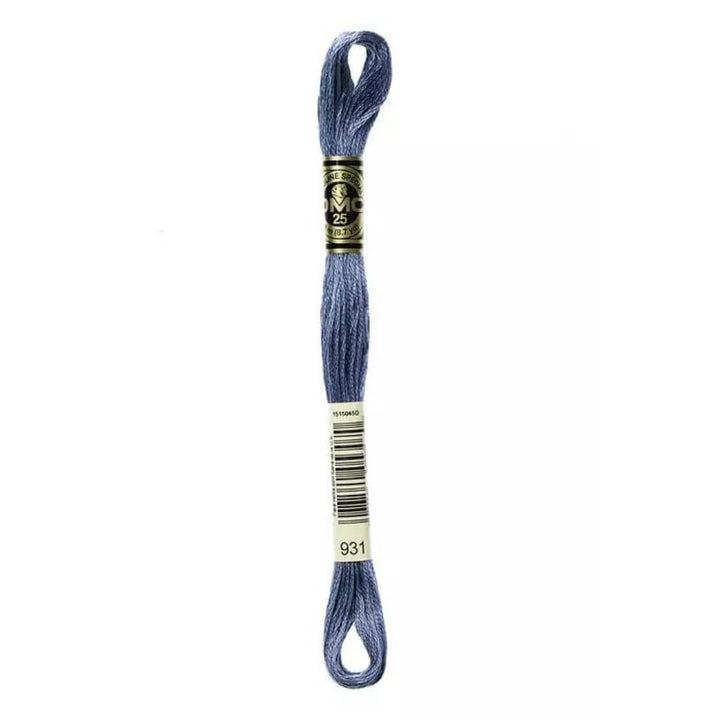DMC Mouliné Spécial, Farbe 931 Blau Grau – Baumwolle bei Lieblingsgarn