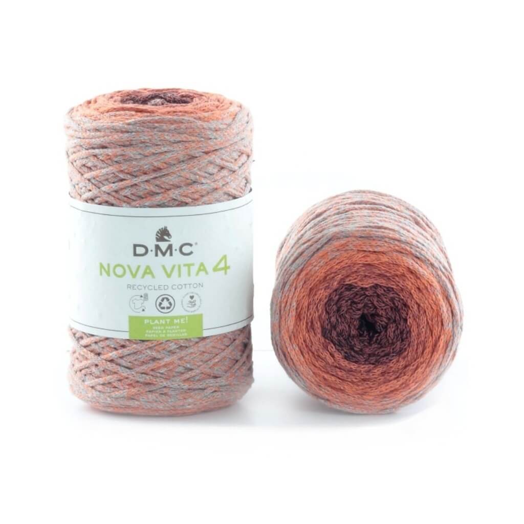 DMC Nova Vita 4 Color - recyceltes Baumwollgarn, Farbe 105 Fire – Baumwolle und Polyester bei Lieblingsgarn