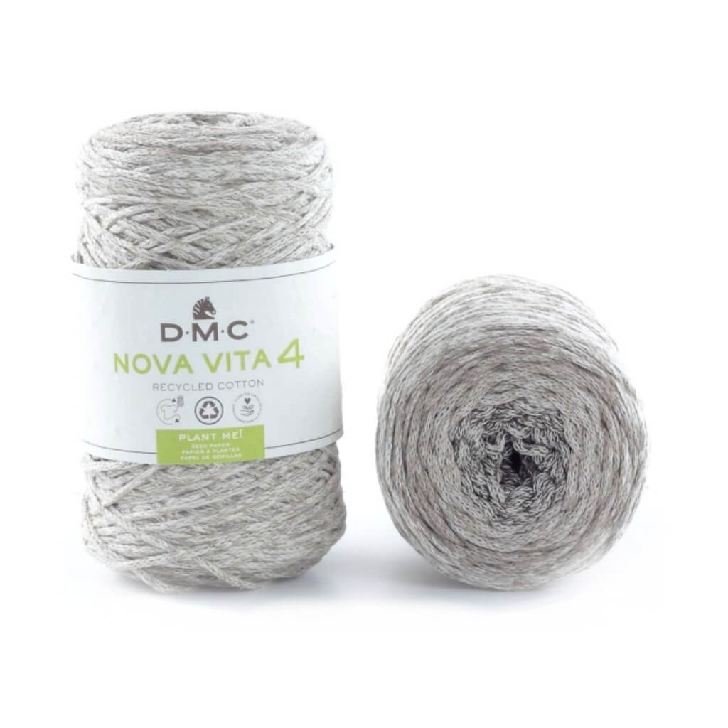 DMC Nova Vita 4 Color - recyceltes Baumwollgarn, Farbe 311 Brown Beige – Baumwolle und Polyester bei Lieblingsgarn
