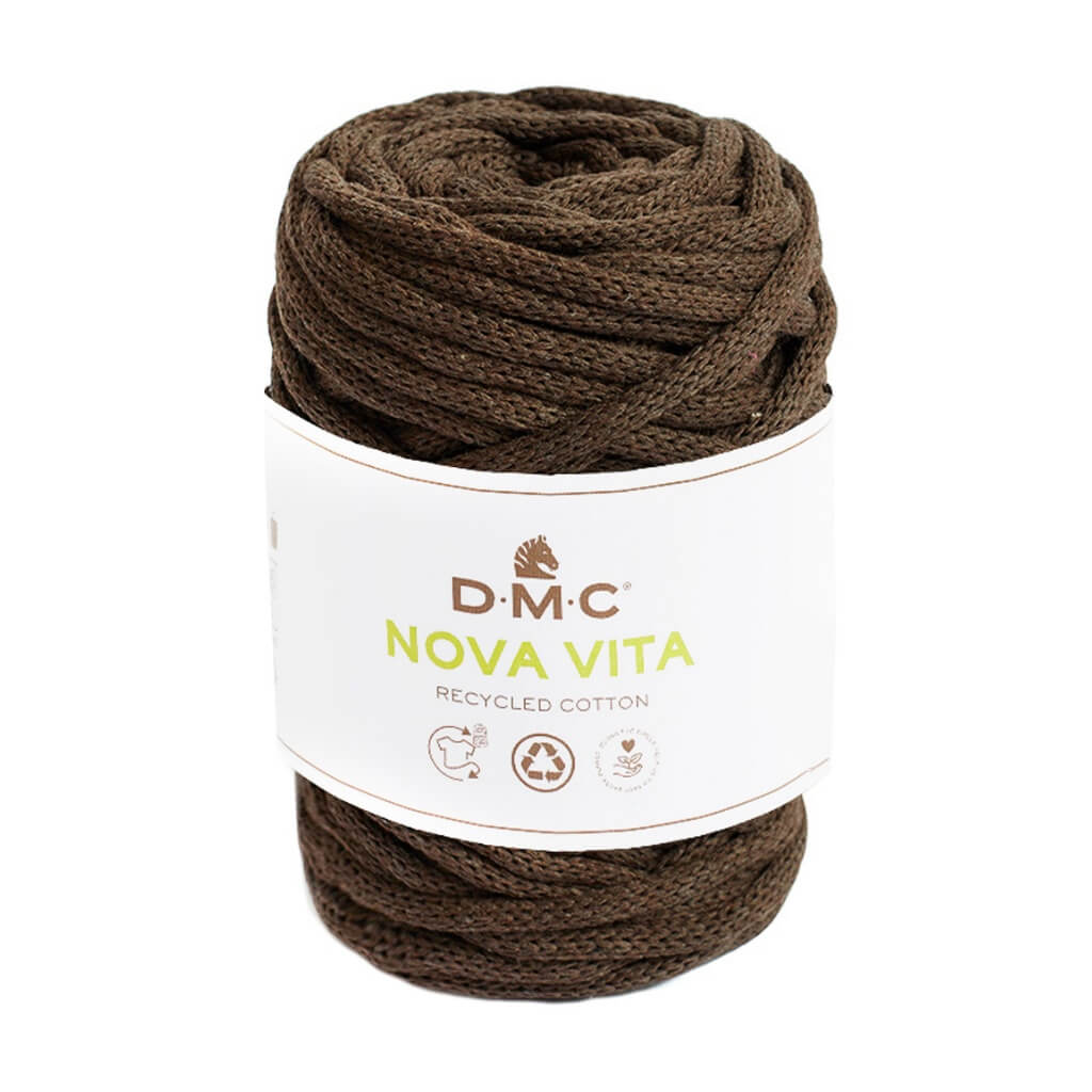 DMC Nova Vita - Baumwollgarn 4mm, Farbe 11 Dunkelbraun – Baumwolle und Polyester bei Lieblingsgarn