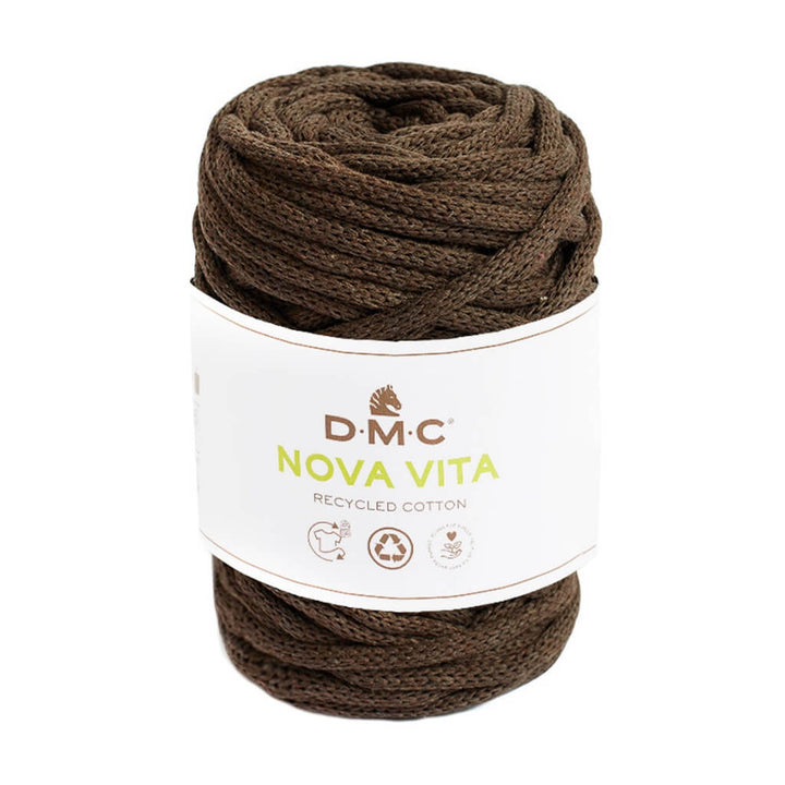 DMC Nova Vita - Baumwollgarn 4mm, Farbe 11 Dunkelbraun – Baumwolle und Polyester bei Lieblingsgarn