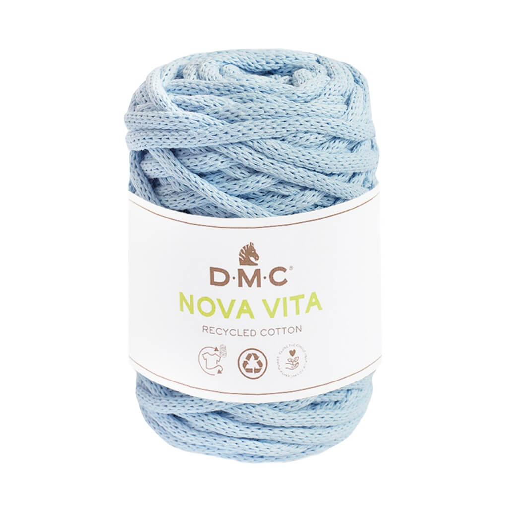 DMC Nova Vita - Baumwollgarn 4mm, Farbe 071 Hellblau – Baumwolle und Polyester bei Lieblingsgarn