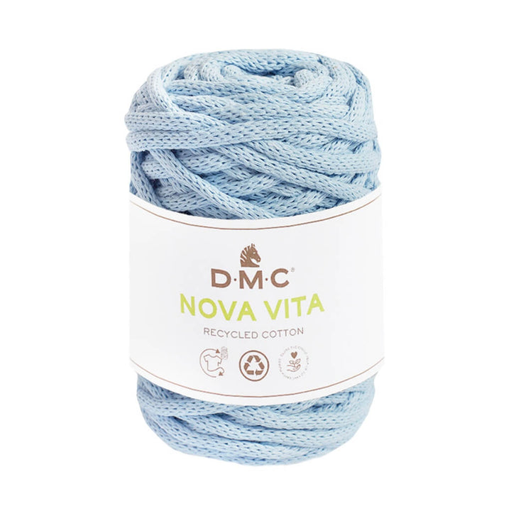 DMC Nova Vita - Baumwollgarn 4mm, Farbe 071 Hellblau – Baumwolle und Polyester bei Lieblingsgarn