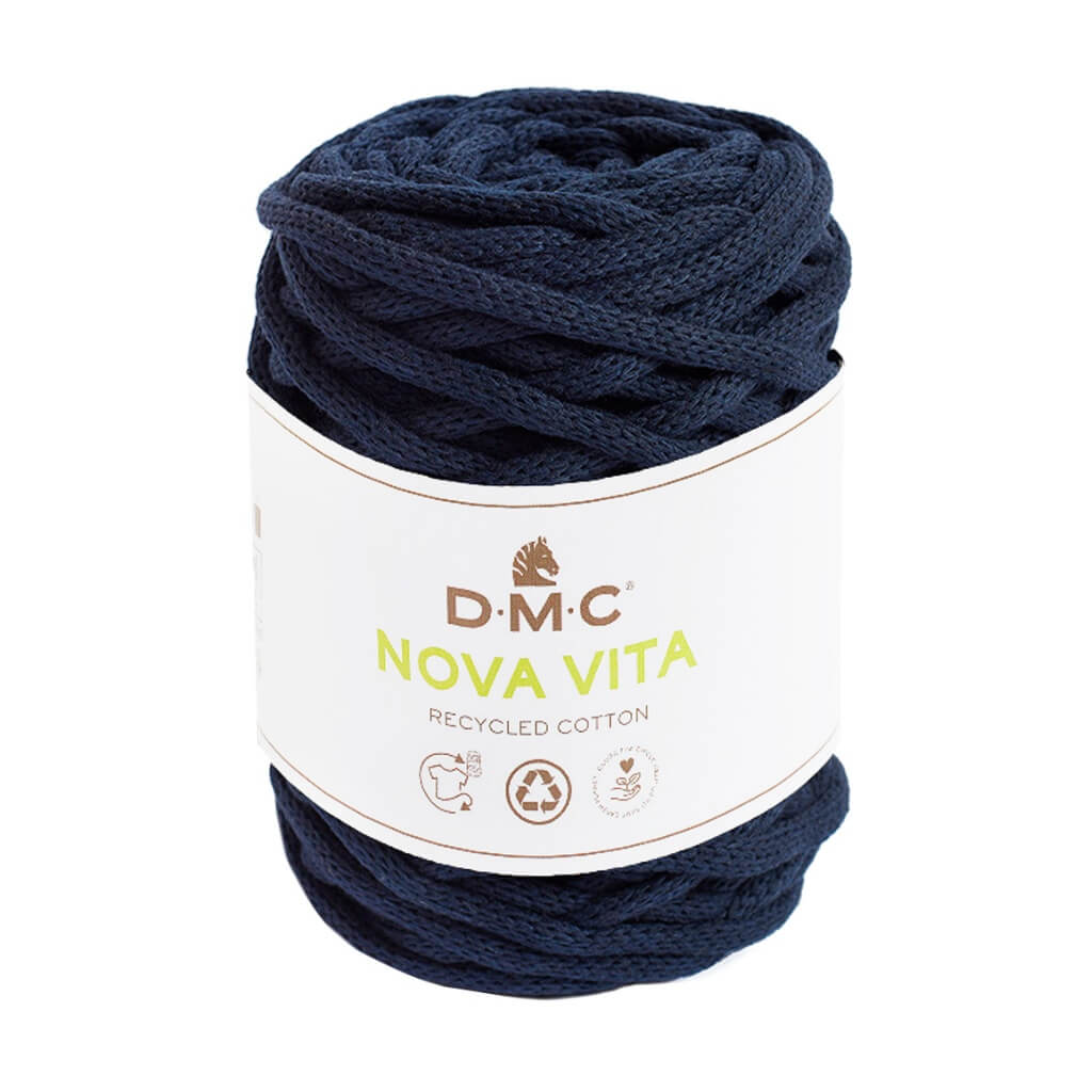 DMC Nova Vita - Baumwollgarn 4mm, Farbe 074 Marine – Baumwolle und Polyester bei Lieblingsgarn