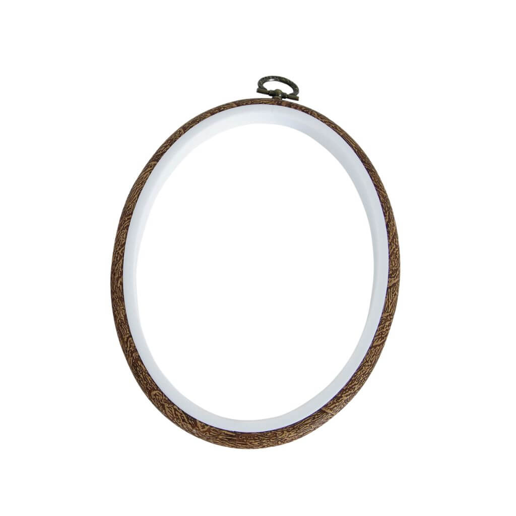 DMC Flexirahmen oval, Farbe braun – Kunststoff bei Lieblingsgarn