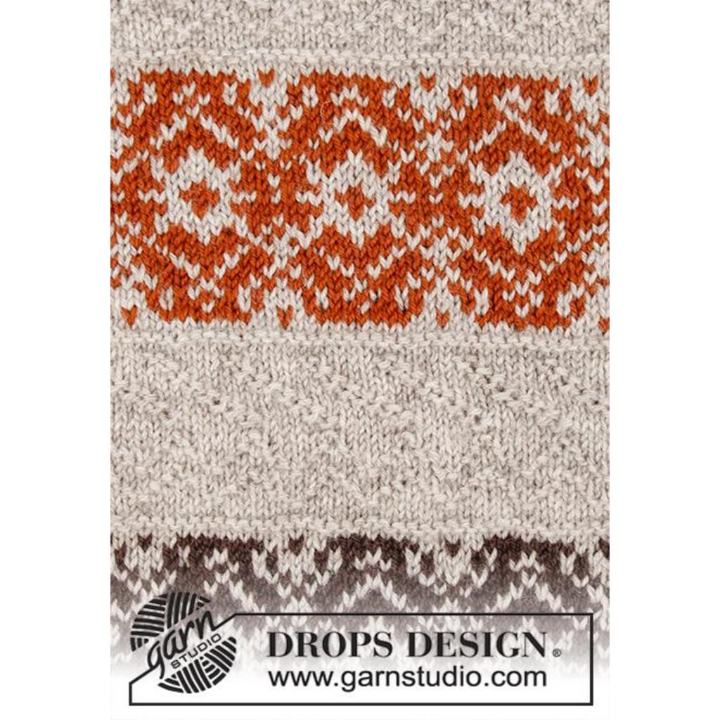Pullover mit Norwegermuster Valdres Strickanleitung - Drops Design (PDF) bei Lieblingsgarn