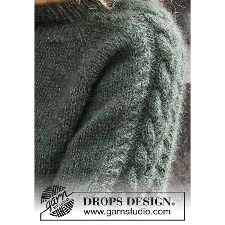 Deep Woods Sweater Strickanleitung - Drops Design (PDF)