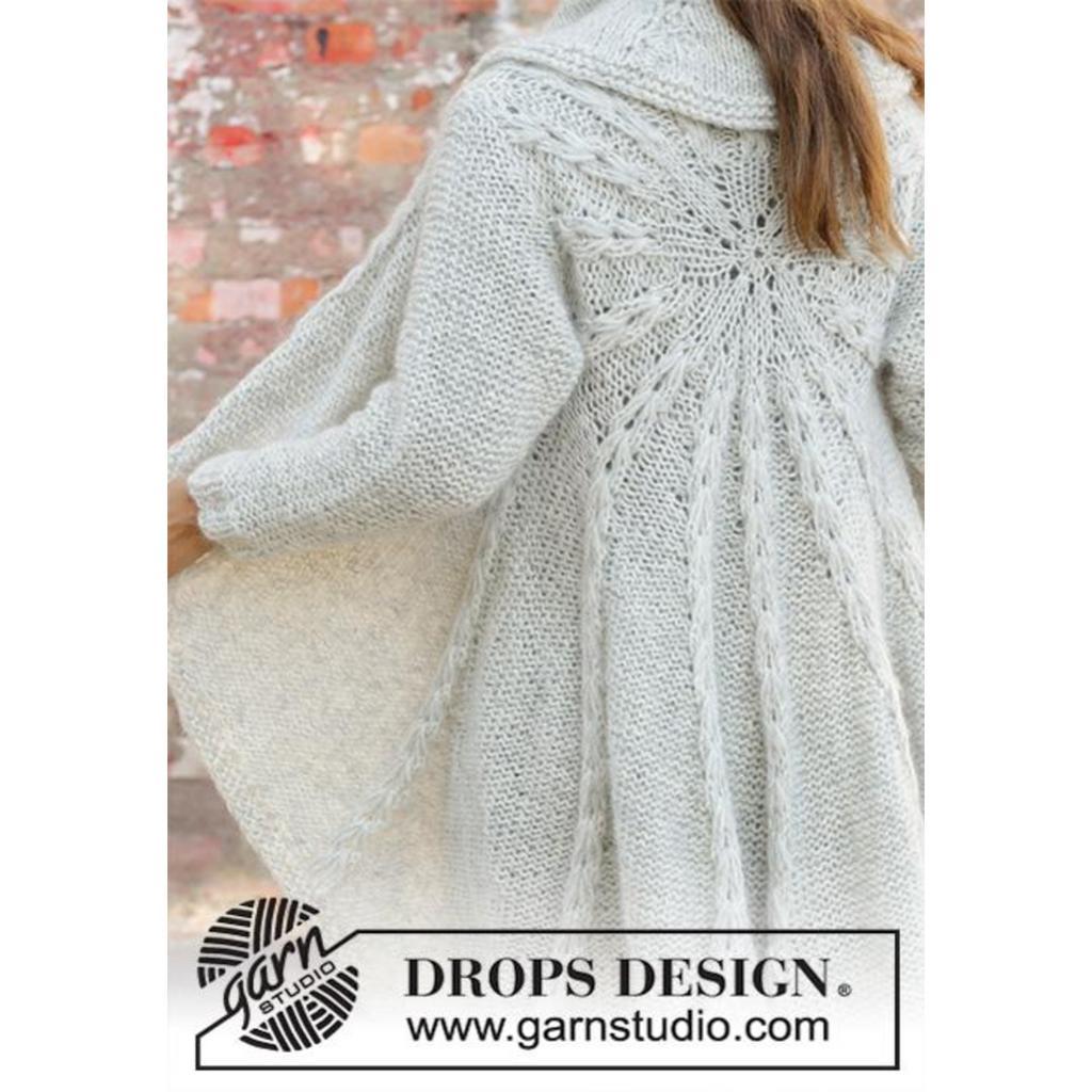 Empress Lange Kreisjacke Strickanleitung - Drops Design (PDF) bei bei Lieblingsgarn