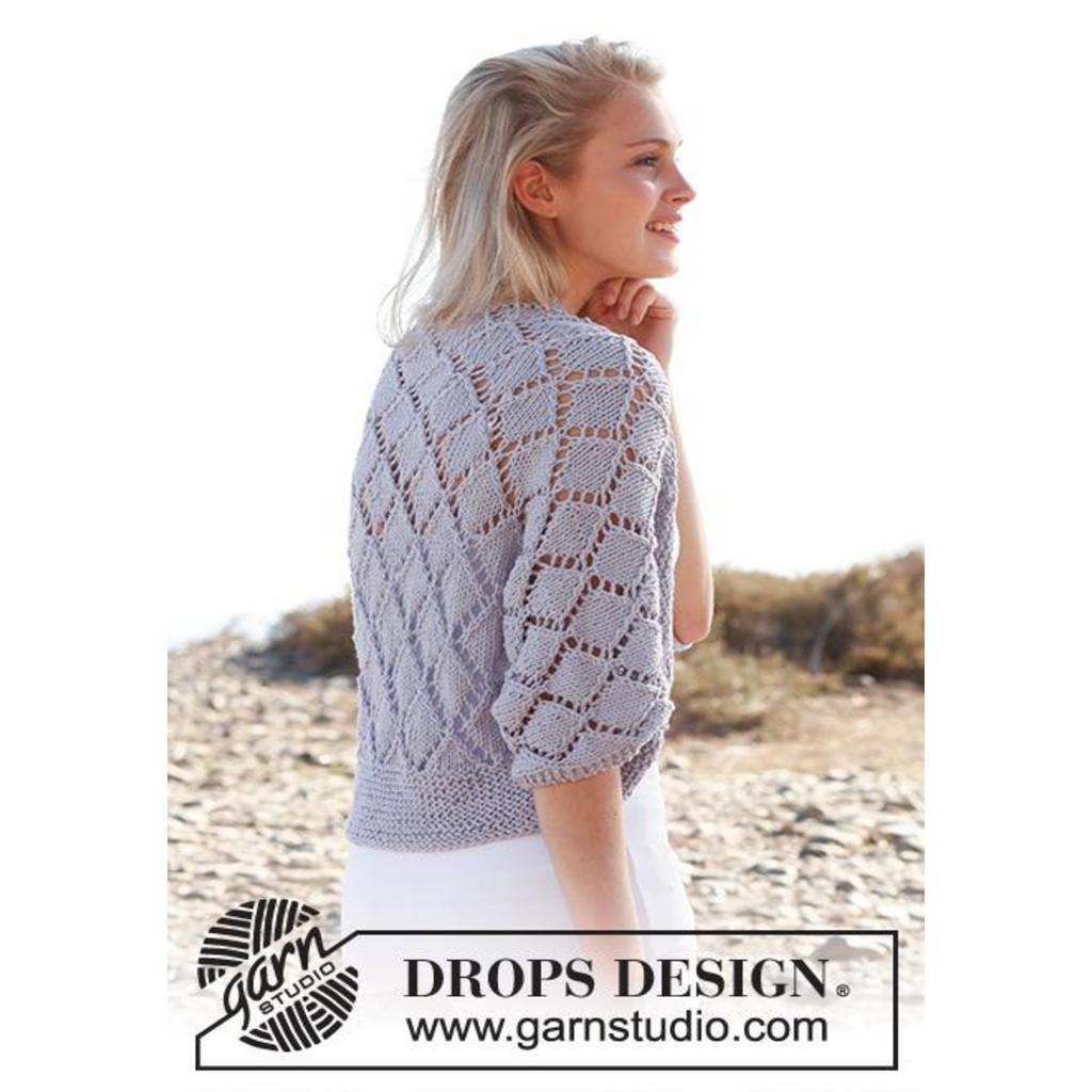 Bolero mit Lochmuster Strickanleitung - Drops Design (PDF) bei bei Lieblingsgarn