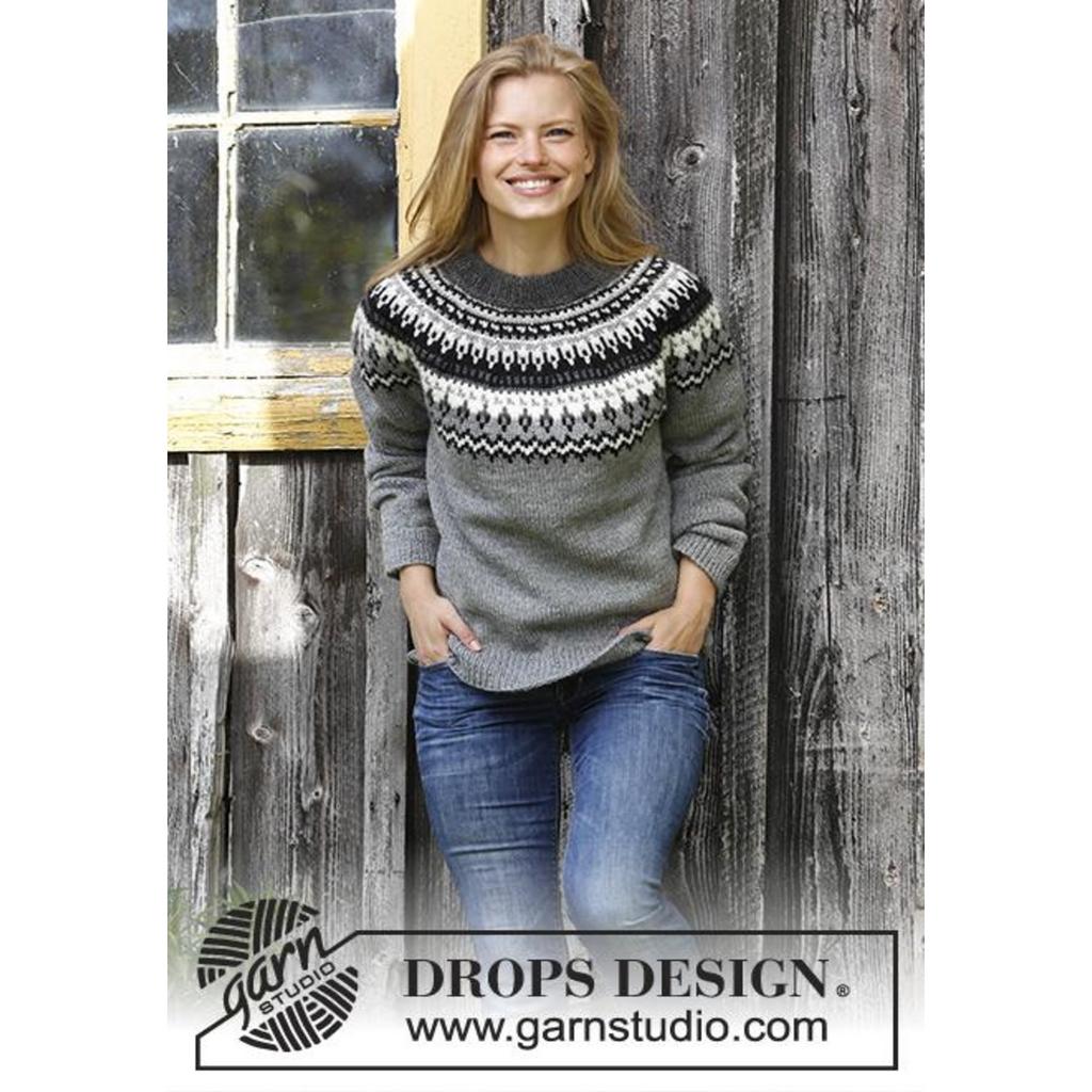 Night Shades Pullover Strickanleitung - Drops Design (PDF) bei bei Lieblingsgarn
