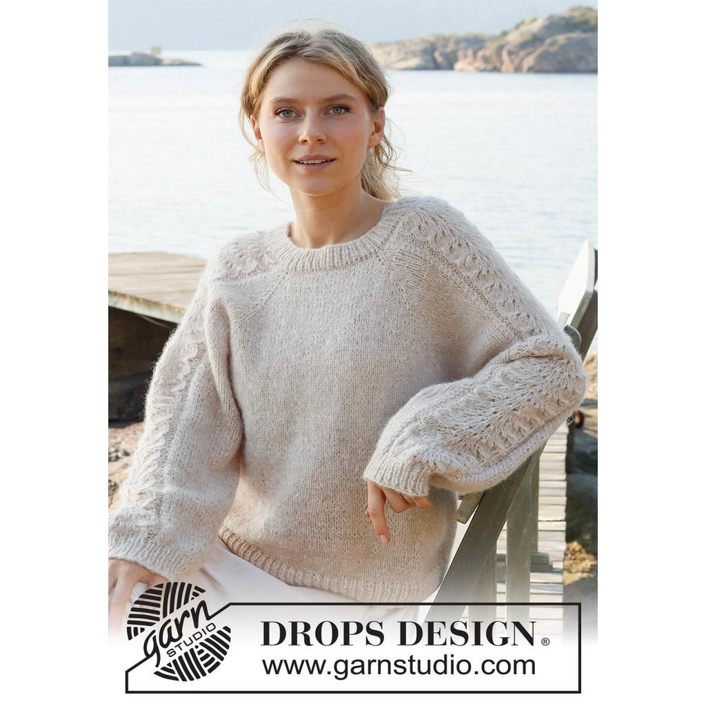 Bronze Summer Sweater Strickanleitung - Drops Design (PDF)