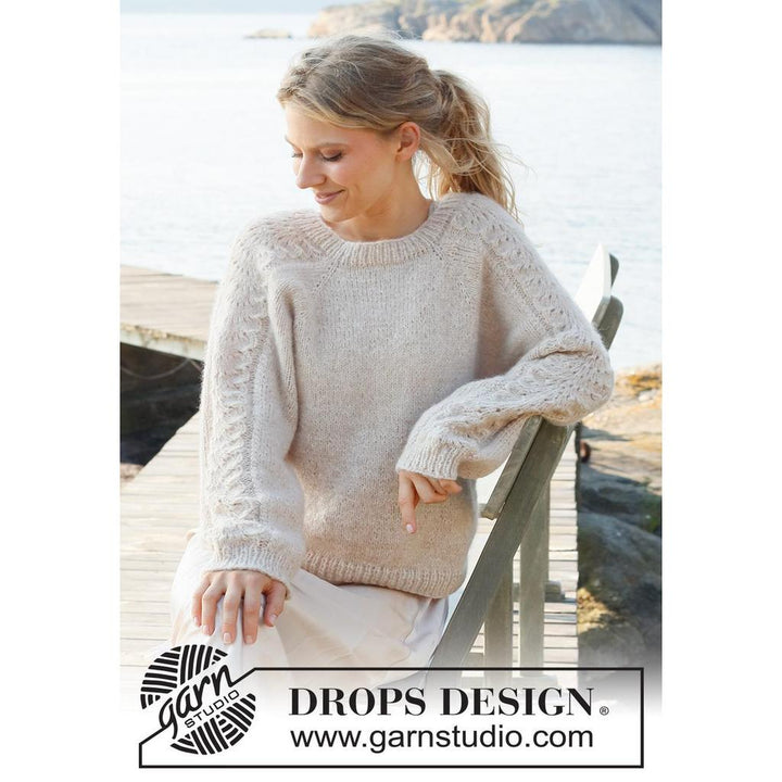 Bronze Summer Sweater Strickanleitung - Drops Design (PDF)