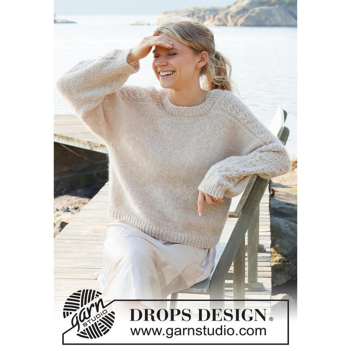 Bronze Summer Sweater Strickanleitung - Drops Design (PDF)
