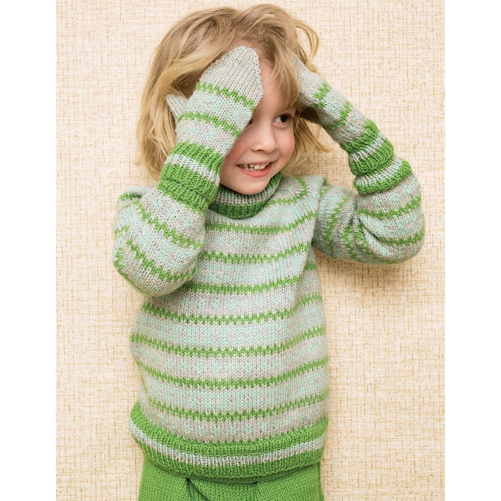 Kinderpullover mit Raglanärmeln Strickanleitung - Sandnes Garn (PDF) bei Lieblingsgarn