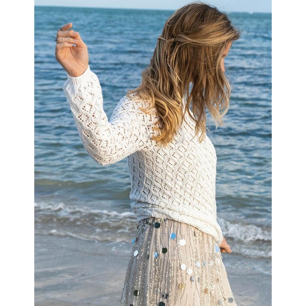 Meeresbrise Lochmusterpullover Strickanleitung - Sandnes Garn / Olaug Beate Bjelland (PDF) bei Lieblingsgarn