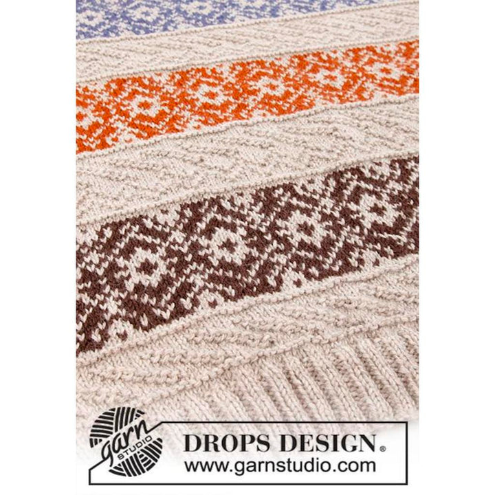 Pullover mit Norwegermuster Valdres Strickanleitung - Drops Design (PDF) bei Lieblingsgarn