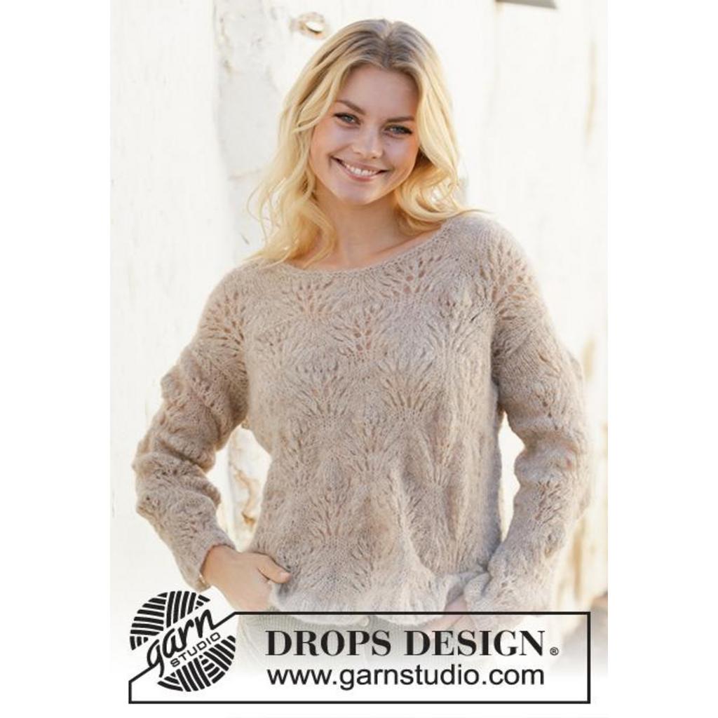 Footprints in the Sand Pullover Strickanleitung - Drops Design (PDF) bei Lieblingsgarn