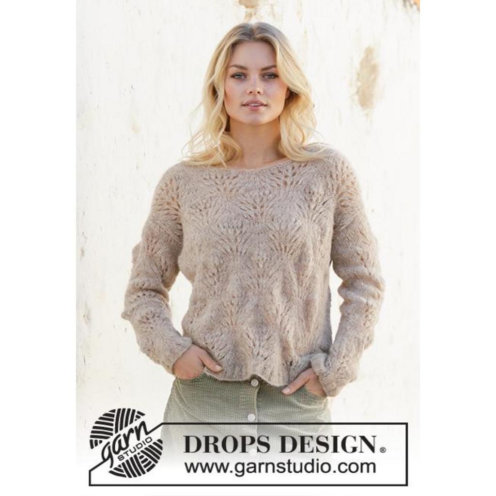 Footprints in the Sand Pullover Strickanleitung - Drops Design (PDF) bei Lieblingsgarn