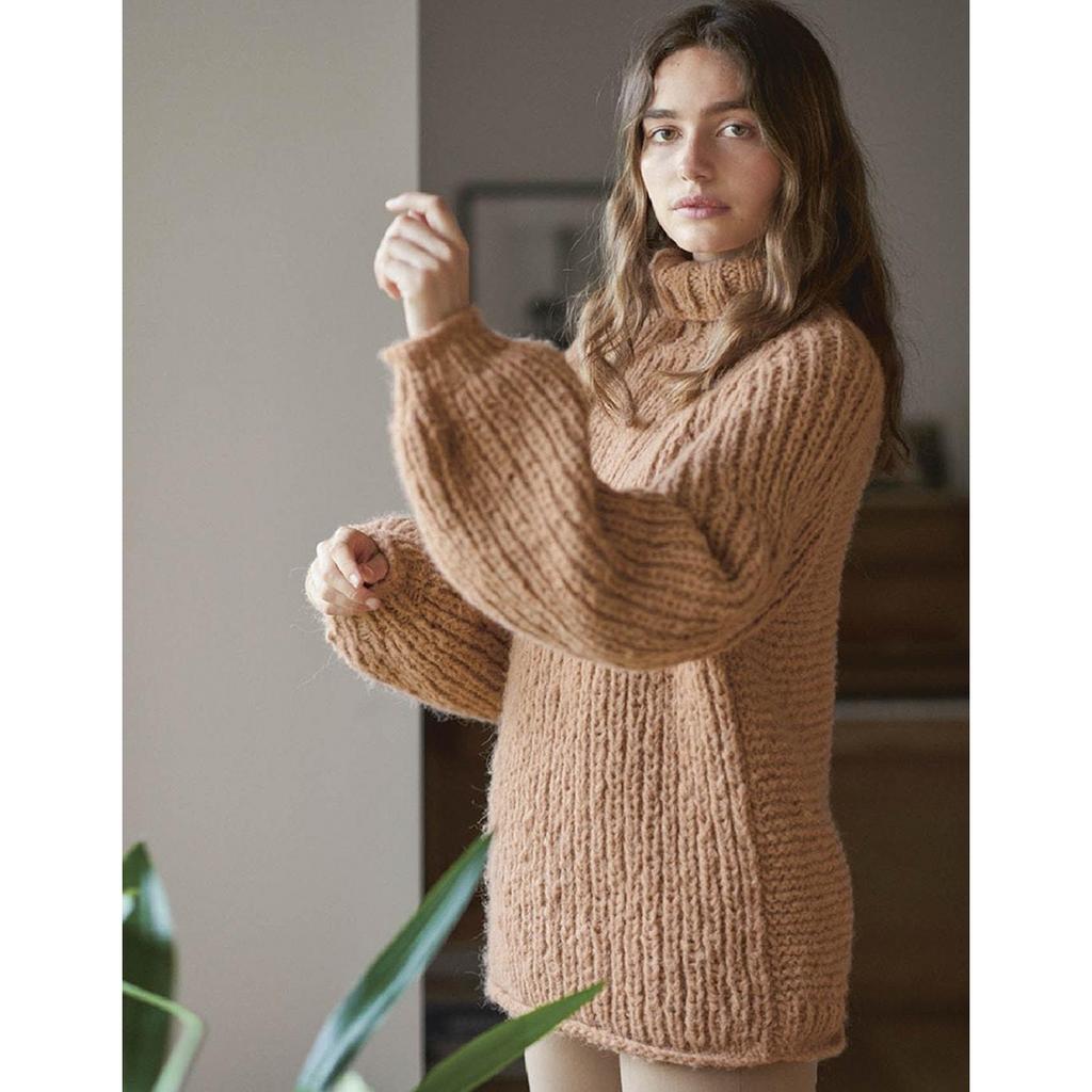 Pullover mit Halbpatentmuster und Krausrippen-Rückenteil Strickanleitung - Sandnes Garn / Liv Stangeland bei Lieblingsgarn