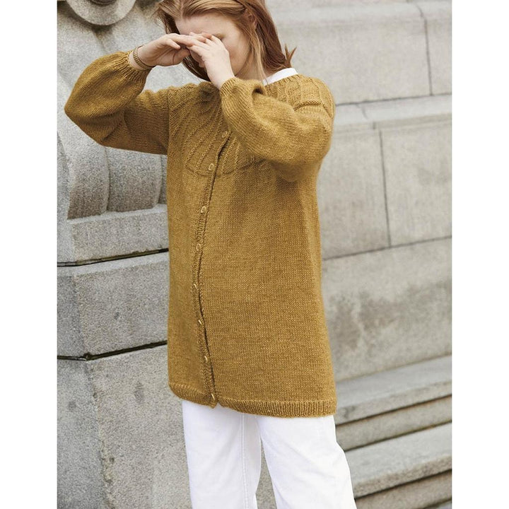 Jacke mit Rundpasse im Halbpatent Strickanleitung - Sandnes Garn / Liv Stangeland (PDF) bei Lieblingsgarn