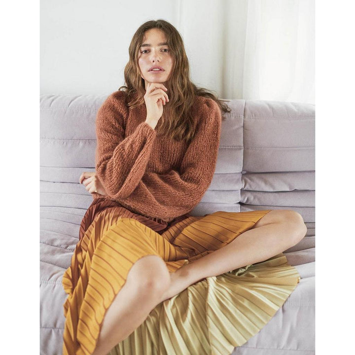 Puffärmel-Pullover Strickanleitung - Sandnes Garn / Liv Stangeland (PDF)