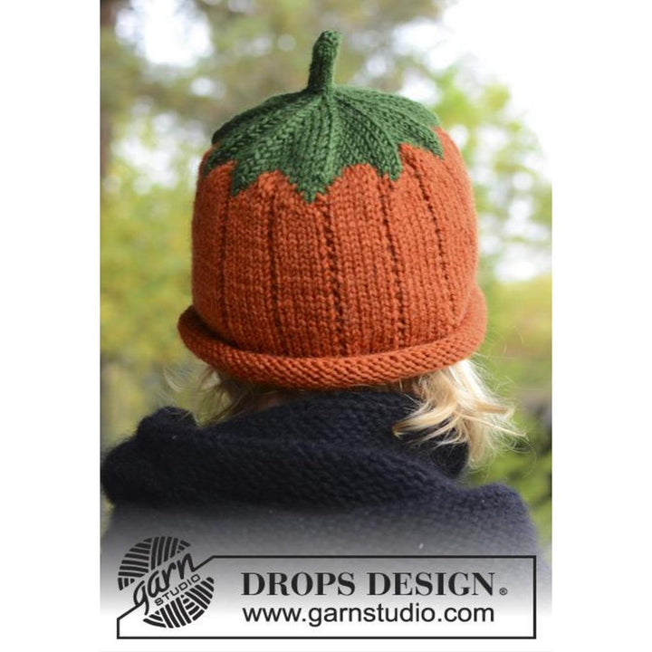 Sweet Pumpkin Kürbismütze Strickanleitung - Drops Design (PDF) bei Lieblingsgarn