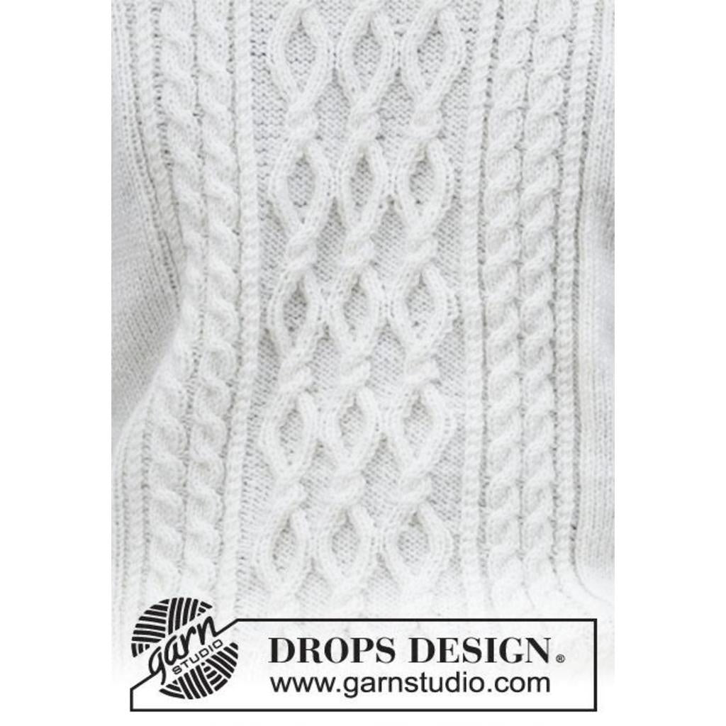 Herren Pullover mit Zopfmuster Strickanleitung - Drops Design (PDF) bei Lieblingsgarn
