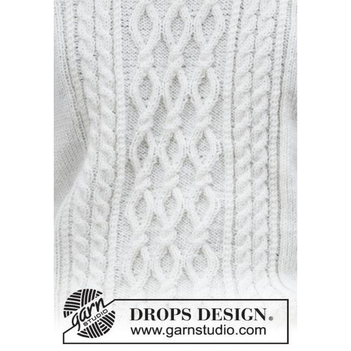 Herren Pullover mit Zopfmuster Strickanleitung - Drops Design (PDF) bei Lieblingsgarn