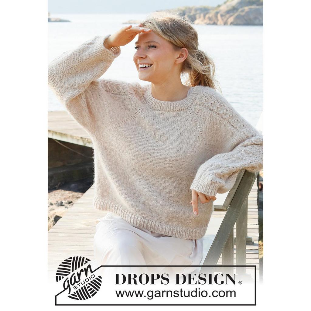 Bronze Summer Sweater Strickanleitung - Drops Design (PDF)