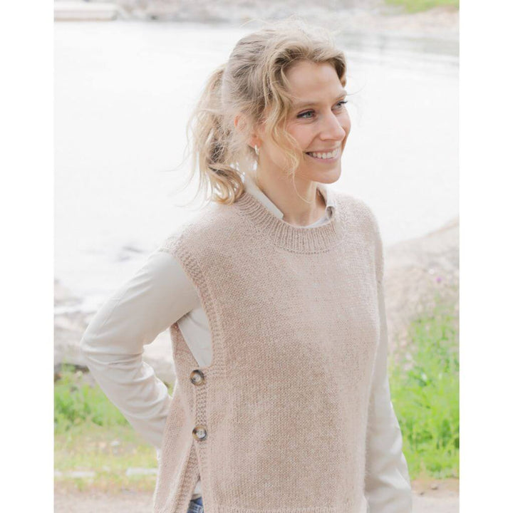 Drops Design Pattern Pullunder Driftwood Vest Strickset - Drops (PDF) bei bei bei bei Lieblingsgarn