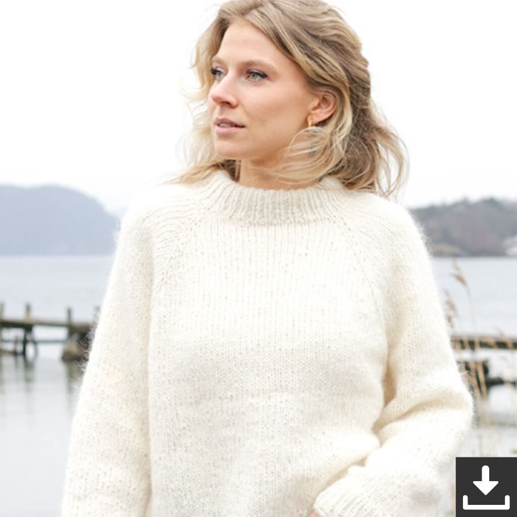 Drops Design Pattern Kuscheliger Pullover Sweet November Strickset - Drops (PDF) bei bei bei bei Lieblingsgarn