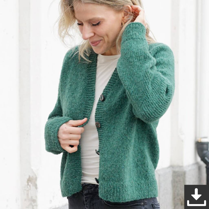 Drops Design Pattern Strickjacke No Nonsense Cardigan Strickset - Drops (PDF) bei bei bei bei bei bei bei Lieblingsgarn